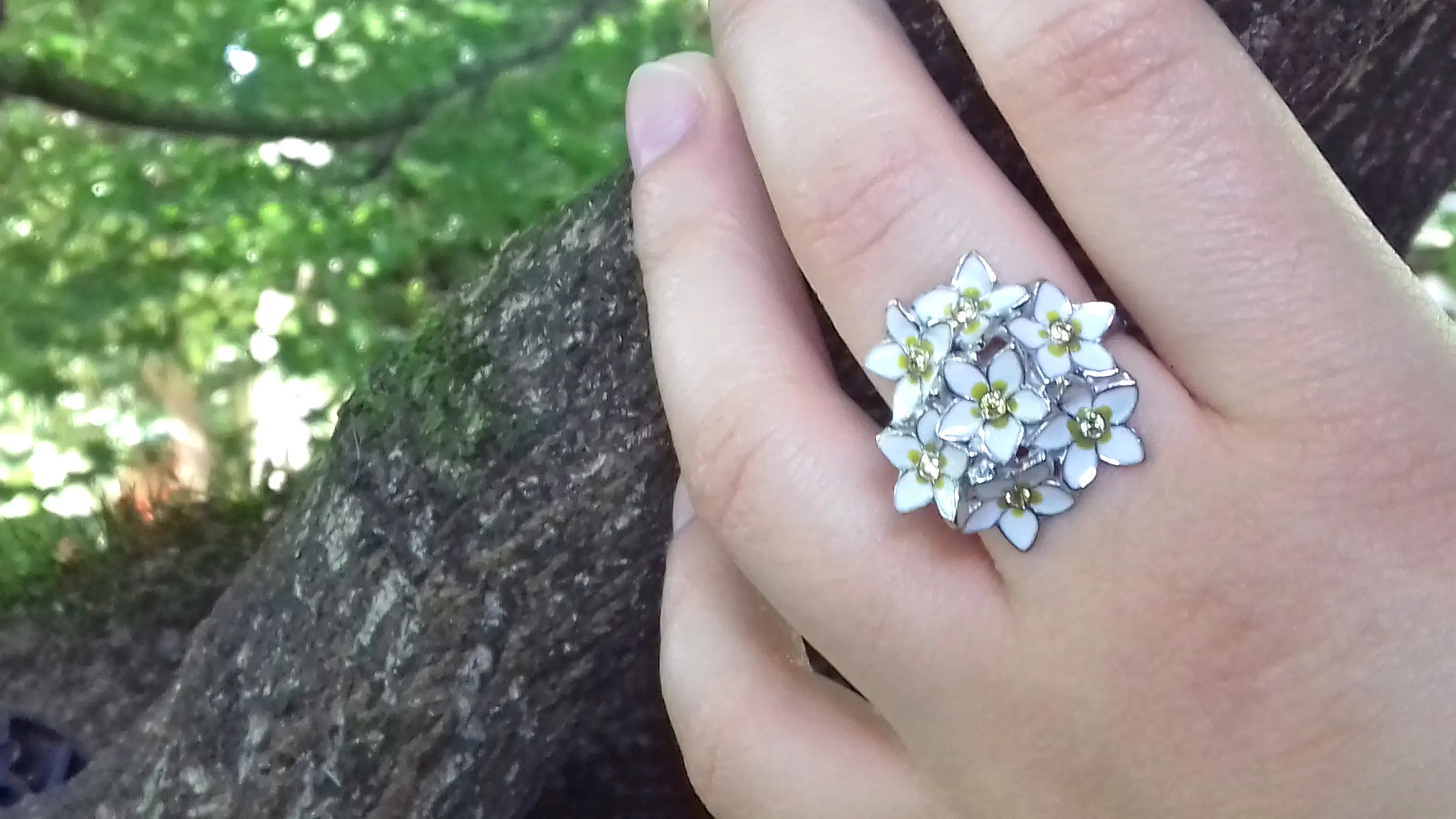 Forget-me-not Flower Miosótis Ring